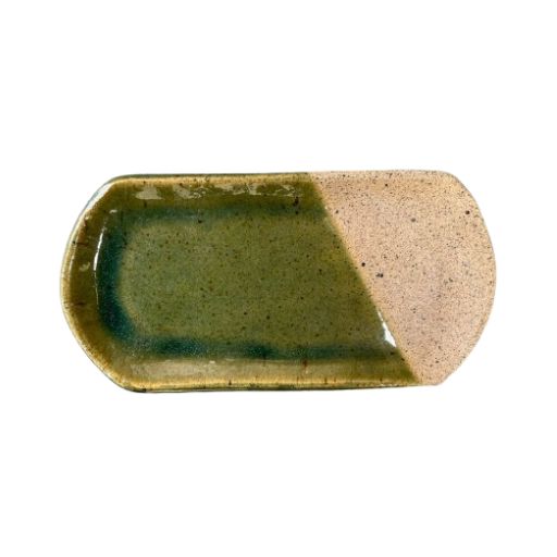 Bandeja de Cerâmica Artesanal Rústica para Decoração